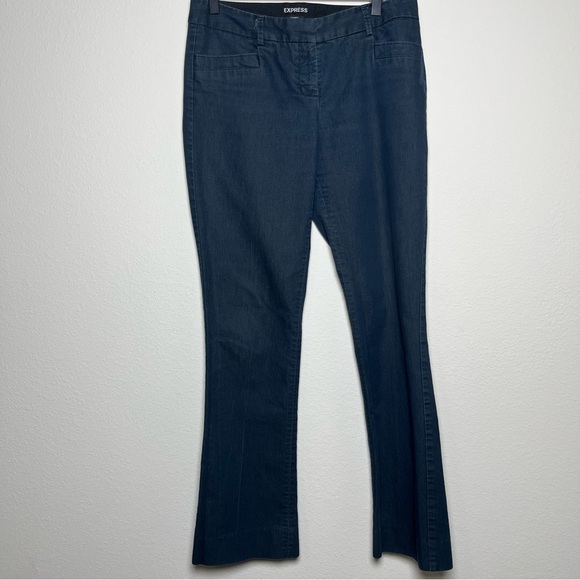 Express Columnist Women Pants 4R Denim Wash‎ Trouser Baby Boot Low Rise Siren - Picture 1 of 10